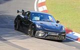 Porsche 718 Cayman GT4 RS spyshot