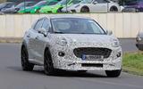 Ford Puma ST spies front road