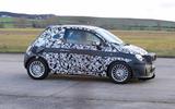 Fiat 500e new spies side