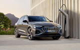 The Audi Q8 50 e-tron can be charged from 10% to 80% in as little as 28 minutes