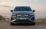 The Audi Q8 e-tron comes with air-spring suspension as standard, which can lower the height by 76mm