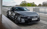 The Audi RS e-tron GT can lower itself at speed by 22mm, using adaptive air suspension