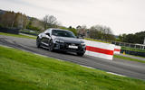 Out of the Chicane, quattro all-wheel-drive propels the Audi RS e-tron GT onto the straight