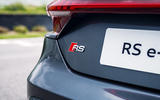 The RS badge indicates the race-bred DNA that underpins the Audi RS e-tron GT