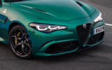 alfa romeo giulia quadrifoglio 100years review 17 front detail