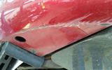 Alfa Romeo Giulia Quadrifoglio scraped bodywork