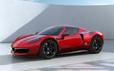 Alfa Romeo Stradale Autocar Render front quarter static red