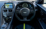 Aston Martin DB11 UK first drive steering wheel
