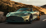 Aston Martin Vanquish Volante front quarter tracking