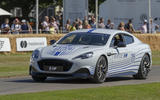 Aston Martin Rapide E on Goodwood hillclimb