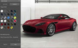 Aston Martin DBS Superleggera configurator website