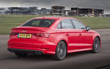 Audi A3 Saloon rear three quarter