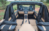 Mercedes-Maybach G650 Landaulet rear seats with roof down