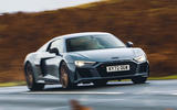 Audi R8 V10 Performance RWD Edition Front quarter tracking