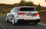 Audi RS6 GT слежение за задней частью