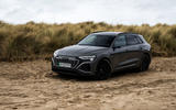 Our road trip in the Audi Q8 e-tron started on the dunes of Ynslas beach in Wales