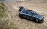 Perching on the Audi Q8 e-tron’s perfectly positioned tailgate we get our walking boots on