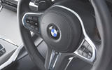 2019 BMW 330d UK review - steering wheel