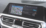 2019 BMW 330d UK review - infotainment display