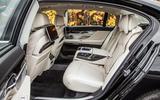 BMW 740 Le xDrive rear seats