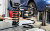 Used BMW M135i new and old coil springs