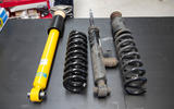 Used BMW M135i new and old springs and dampers