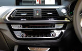 BMW X3 centre console
