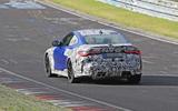 BMW M4 2020 spyshots rear track