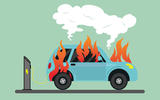 How much of a fire risk are electric vehicles?