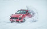 Porsche Cayenne GTS snow drifting