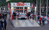 Rallye Monte Carlo is go: Sebastien Ogier drives across the start ramp to begin a new campaign with Toyota GAZOO Racing