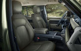 2020 Land Rover Defender reveal - front seats