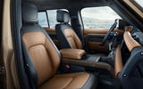 2020 Land Rover Defender reveal - front seats