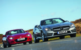 Mercedes-Benz SLK vs Mazda MX-5 RF: group test