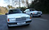 Mercedes 190E twin front shot