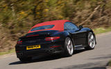 Porsche 911 Turbo Cabriolet rear cornering