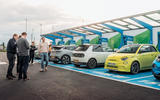 EV handling reportage charging Abarth