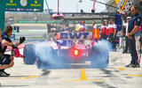 Formula One pit lane