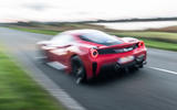 Ferrari 488 Pista 2018 UK first drive review - otr rear
