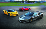 Ferrari SF90 Stradale in three colours