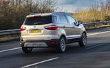 Ford Ecosport 1.0 Ecoboost 125 Zetec rear on the road