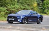 Ford Mustang four-cylinder 2018 UK first drive review front cornering