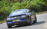 Ford Mustang four-cylinder 2018 UK first drive review rear cornering