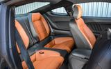 Ford Mustang four-cylinder 2018 UK first drive review rear seats