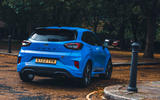 ford puma st powershift 2023 02 rear cornering