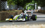 Jenson Button's Brawn GP F1 car from 2009 2016 Goodwood Festival of Speed