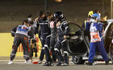 Haas F1 Romain Grosjean Bahrain crash 2020 - copyright Getty images