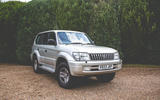 2000 Toyota Land Cruiser front 3/4