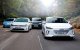 Hyundai Ioniq, Volkswagen E-Golf, BMW i3 vs Nissan Leaf - electric vehicle group test