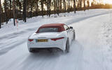 Jaguar F Type rear in snow